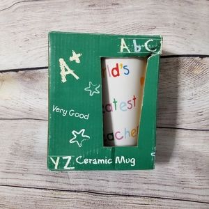 World's Greatest Teacher Ceranic Mug NWT